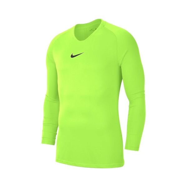 nike maglia tight fit park first layer giallo fluorescente per uomo av2609-702 s