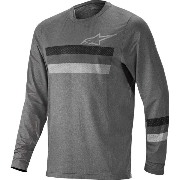 alpinestars alps 6.0 bicicletta di ls jersey grigio s