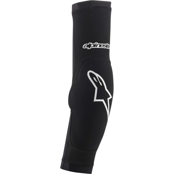 alpinestars paragon plus protezioni gomito nero bianco xs