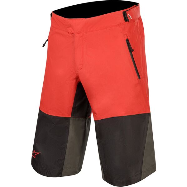 alpinestars tahoe pantaloncini per biciclette nero rosso 38