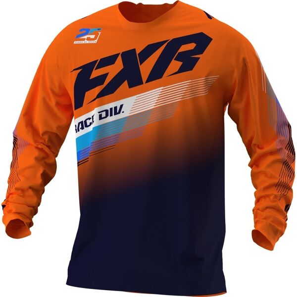 fxr clutch mx gear maglia motocross blu arancione s
