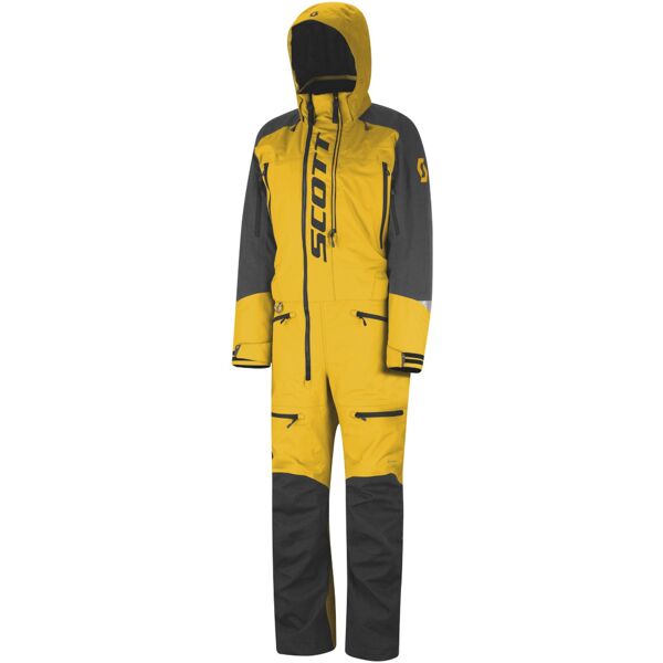 scott ds shell dryo one piece tuta da motoslitta monopezzo giallo 2xl