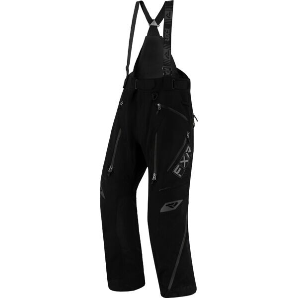 fxr maverick x pantaloni con bretelle da motoslitta nero s