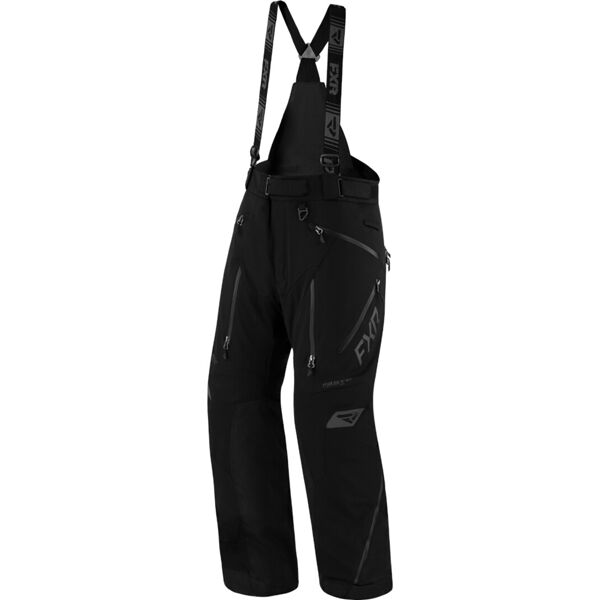 fxr renegade fx 2023 pantaloni con bretelle da motoslitta nero s