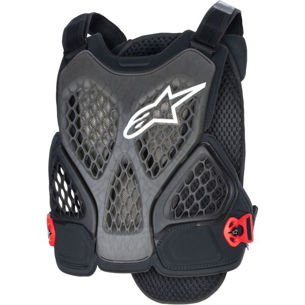 alpinestars a-6 plasma gilet di protezione per bicicletta nero rosso s