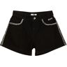 MSGM Shorts In Denim Con Decorazioni Nero 8A - 10A - 12A - 14A