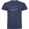 Kruskis Peloton Short Sleeve T-shirt Blu L Uomo