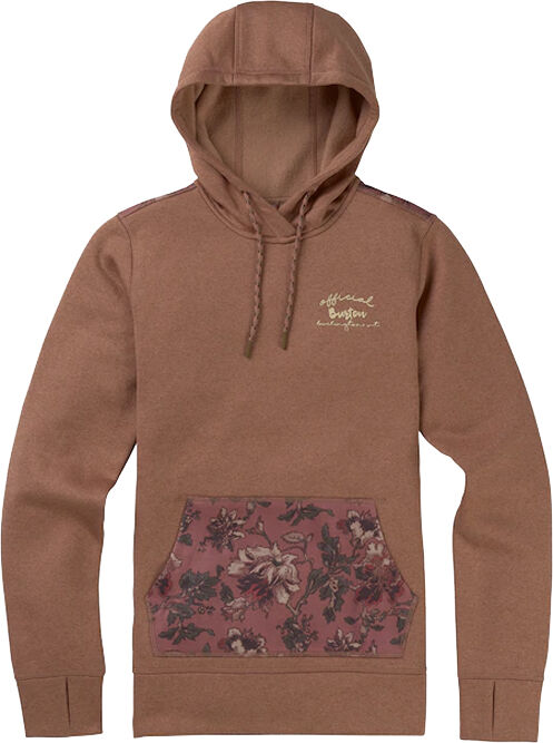 Burton WMS OAK PULLOVER HOODIE TECH FLEECE BROWNIE XS