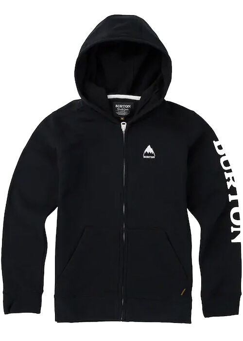 Burton BOYS ELITE FULL ZIP HOODIE TRUE BLACK S