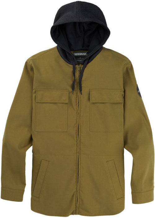 ANALOG INTEGRATED HOODED FLANNEL MARTINI OLIVE M