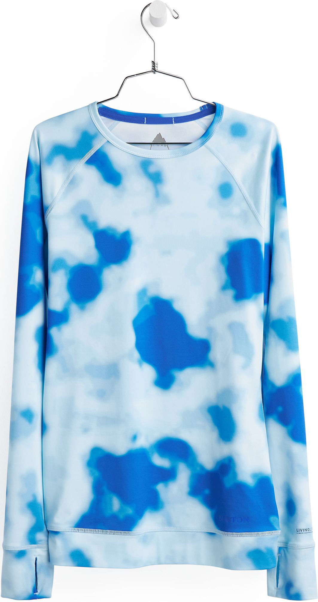 Burton LIGHTWEIGHT X BASE LAYER CREW WMN COBALT ABSTRACT DYE S