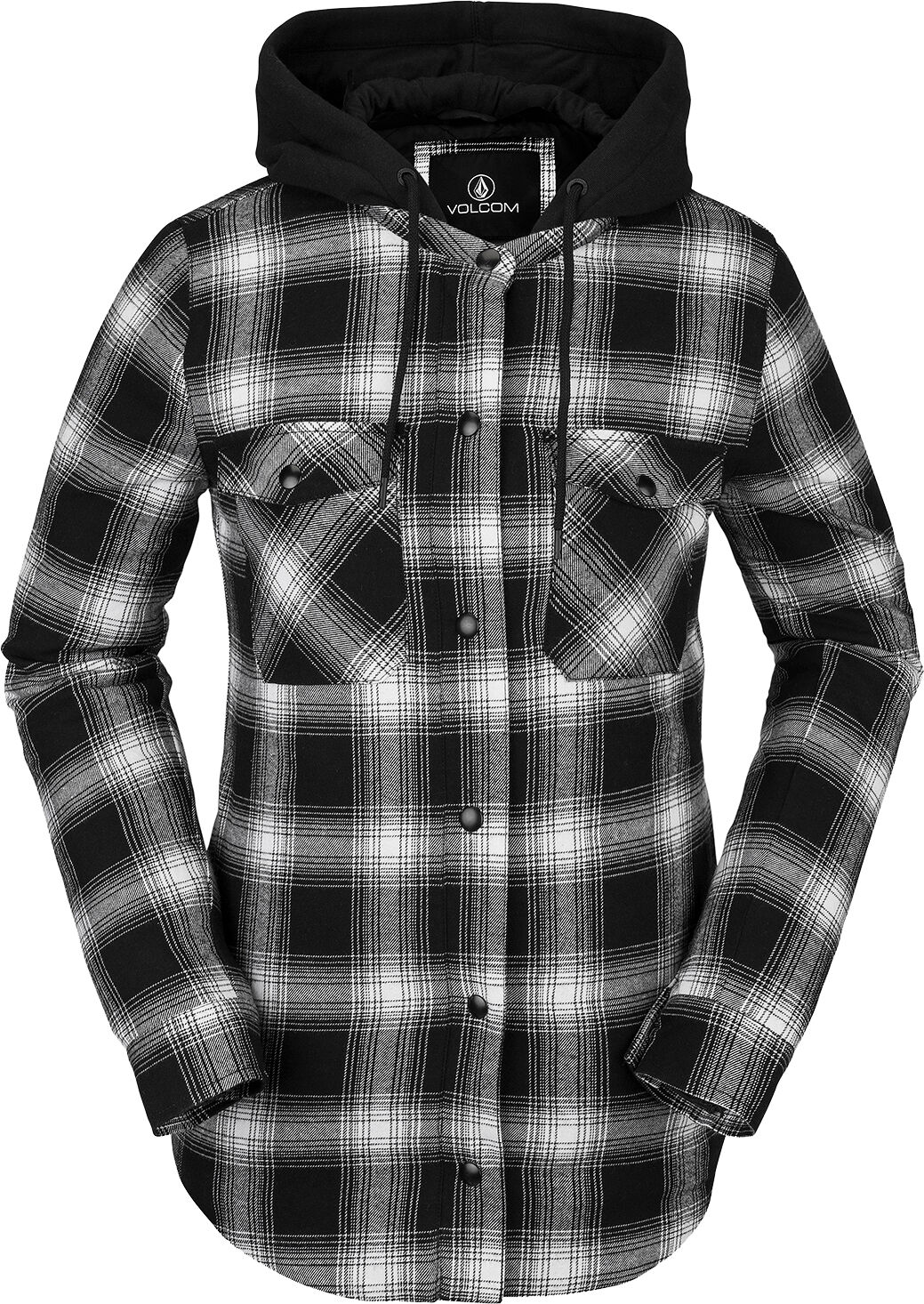 Volcom HOODED FLANNEL JACKET BLACK S