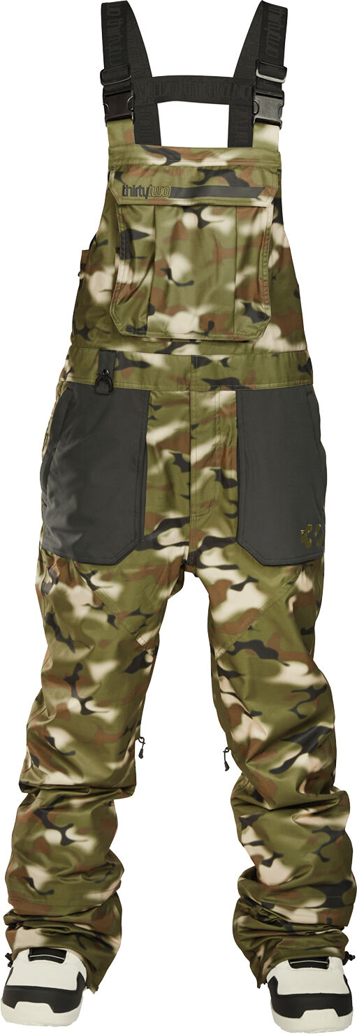 THIRTYTWO BASEMENT BIB WMN CAMO L