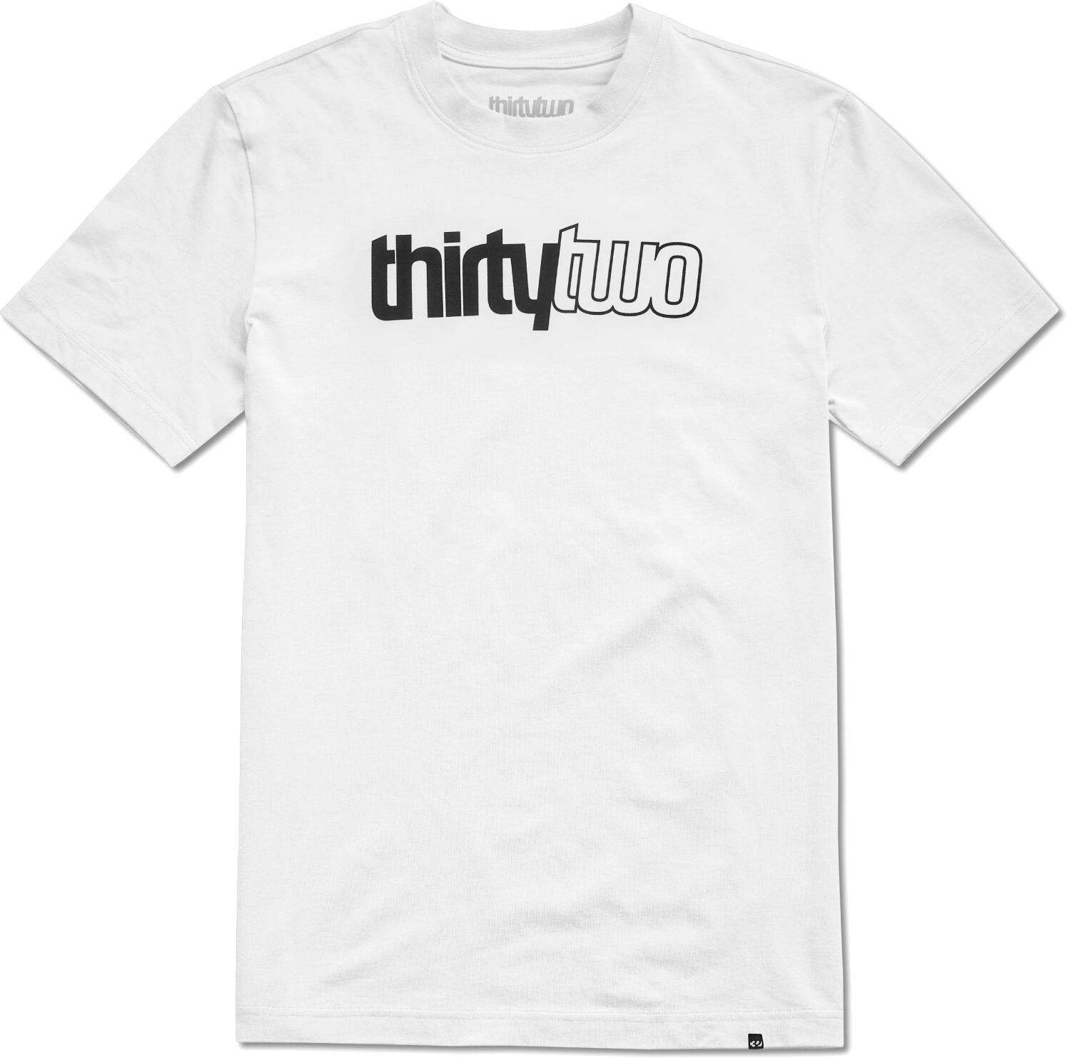 THIRTYTWO DOUBLE TEE WHITE BLACK S