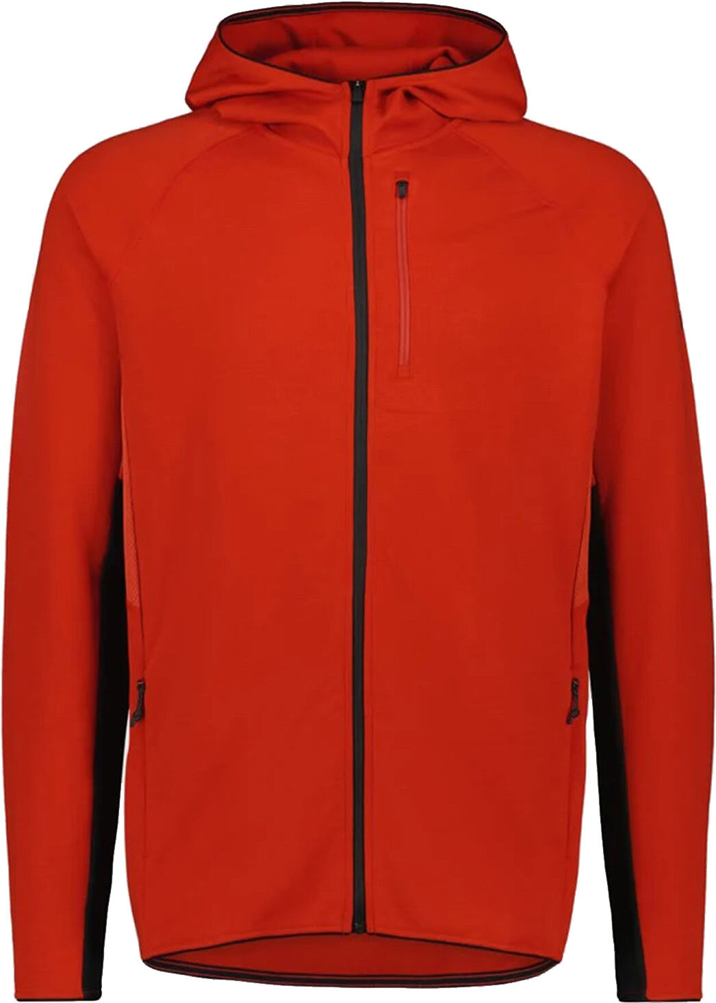 MONS ROYALE APPROACH MERINO GRIDLOCK HOOD RETRO RED M