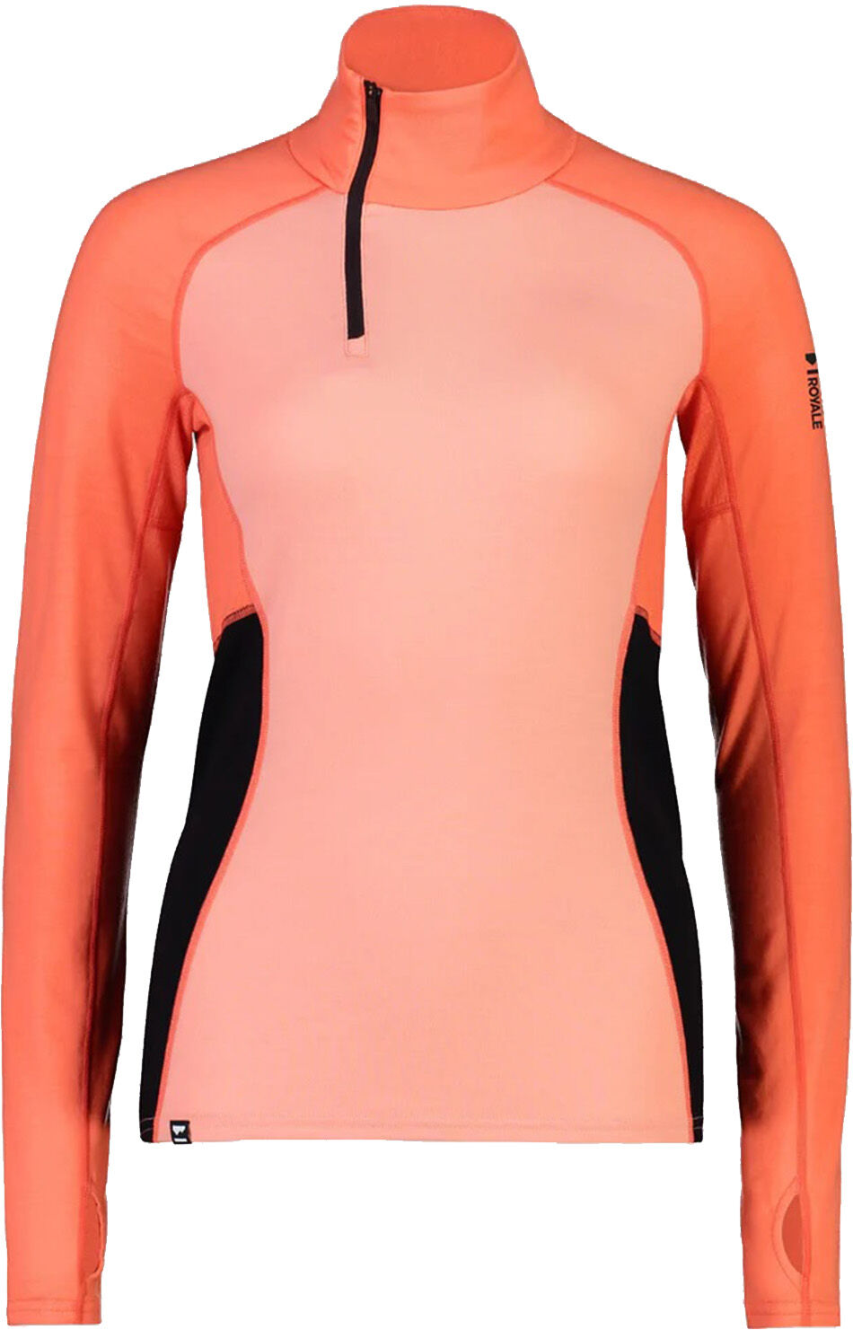 MONS ROYALE WMN OLYMPUS HALF ZIP HIGH VIS L