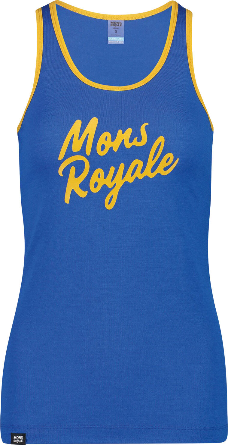 MONS ROYALE WMN ICON MERINO TANK REBEL BLUE L