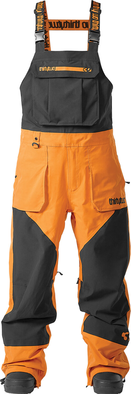 THIRTYTWO BASEMENT BIB BLACK ORANGE L