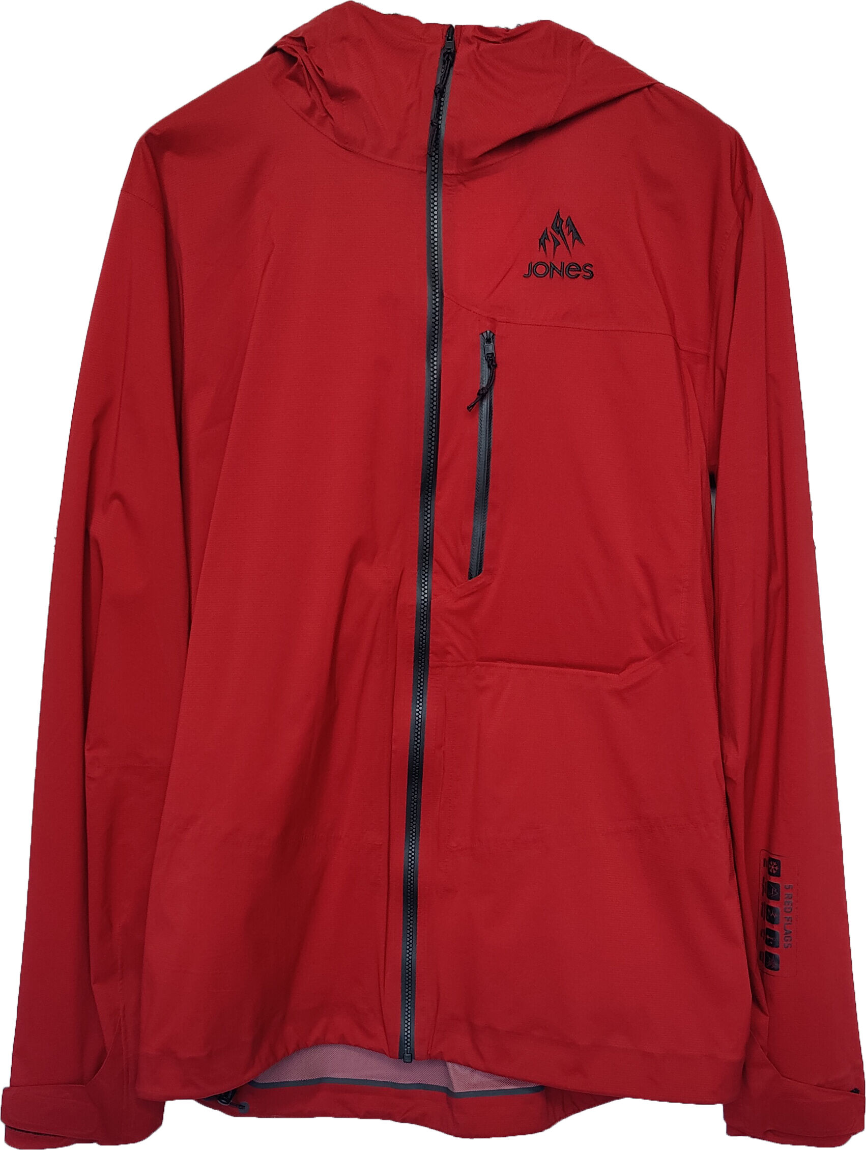 JONES CLOUDRIPPER STORM SHELL SAFETY RED M