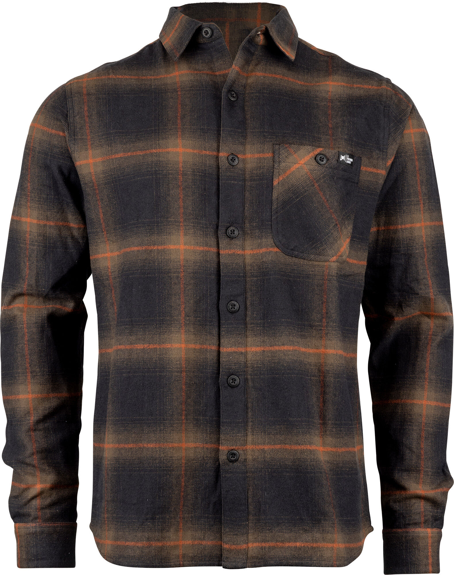 L1 NITRO WINSTON LS FLANNEL BROWN STONE L