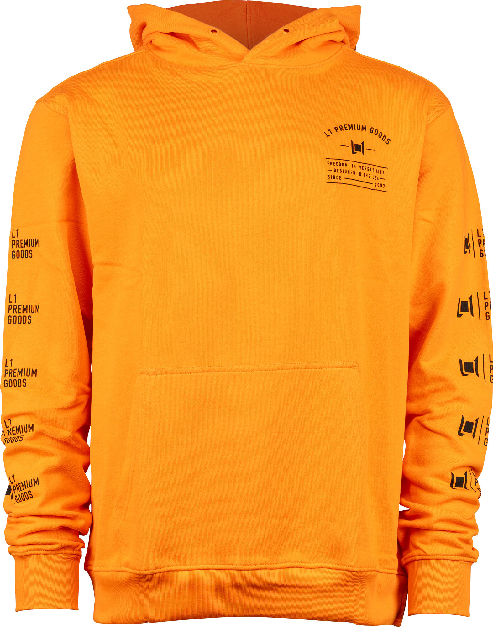 L1 NITRO REPETITION HOODIE FIRE ORANGE L