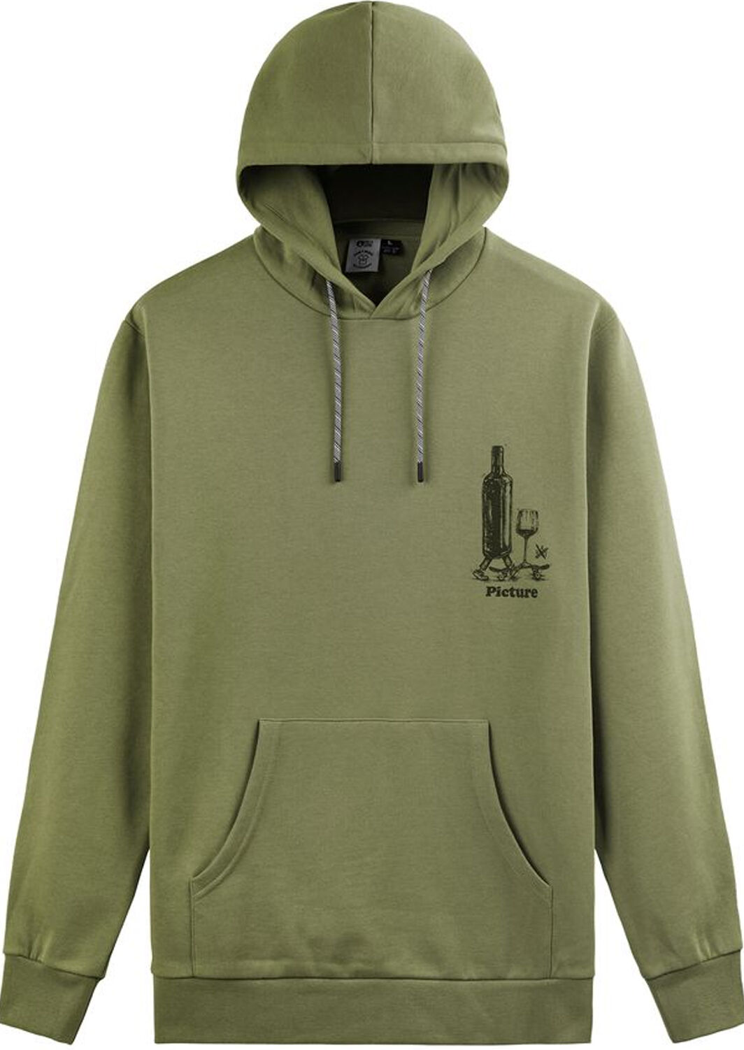 PICTURE D&S; WINERIDER HOODIE GREEN SPRAY M