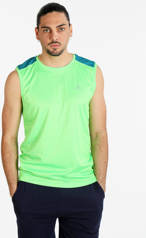 Athl Dpt Canotta sportiva da uomo T-Shirt Manica Corta uomo Verde taglia XXL