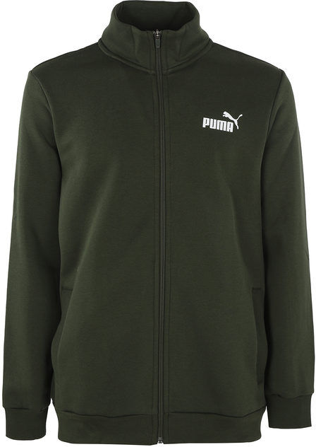 Puma Clean Sweat Suit Felpa da uomo con zip Felpe uomo Verde taglia XXL