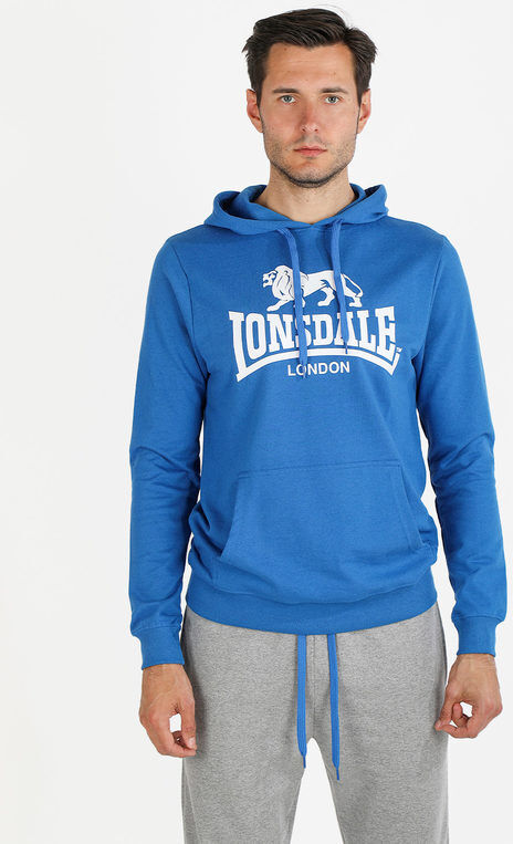 Lonsdale Felpa da uomo con cappuccio Felpe uomo Blu taglia XL