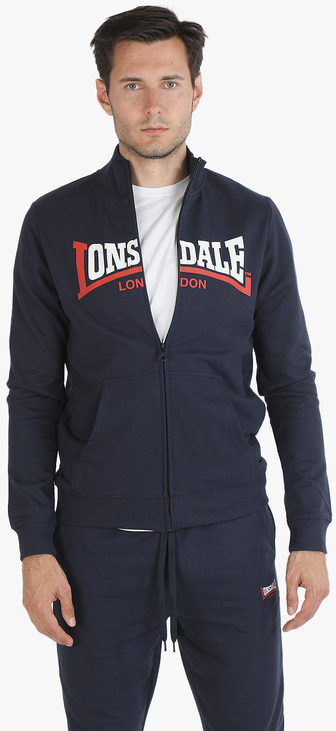 Lonsdale Felpa da uomo con zip Felpe uomo Blu taglia XL