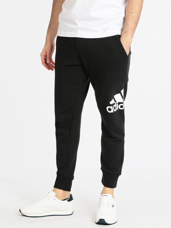 Adidas Pantaloni sportivi da uomo con coulisse Pantaloni Sportivi in Felpa uomo Nero taglia XL