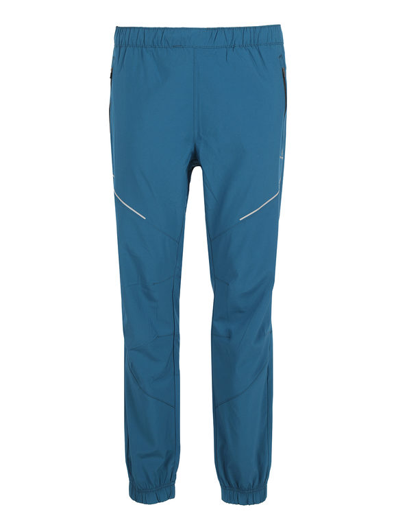 Athl Dpt Pantaloni sportivi da uomo leggeri con polsini Pantaloni e shorts uomo Blu taglia 54