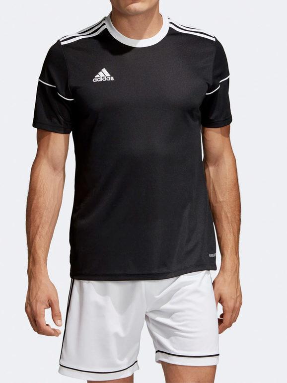 Adidas SQUAD 17 JSY SS T-shirt sportiva nera T-Shirt e Top uomo Nero taglia XS