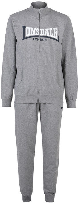 Lonsdale Tuta sportiva da uomo 2 pezzi con zip Tute Sportive uomo Grigio taglia XL