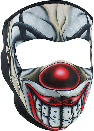 Collare Maschera Moto Zanheadgear Full Face Mask Clown Chica taglia un