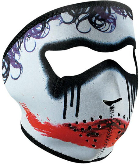 Collare Maschera Moto Zanheadgear Full Face Mask Joker taglia unica