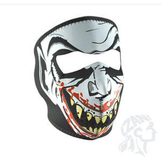 Collare Maschera Moto Zanheadgear Full Face Mask Teschio Sug taglia un