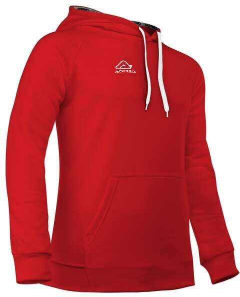 Felpa Acerbis Casual Con Cappuccio EASY Rossa taglia L