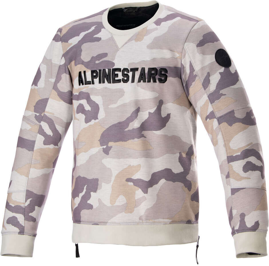 Felpa Casual Alpinestars LEGIT CREW FLEECE Camo Grigio taglia 2XL