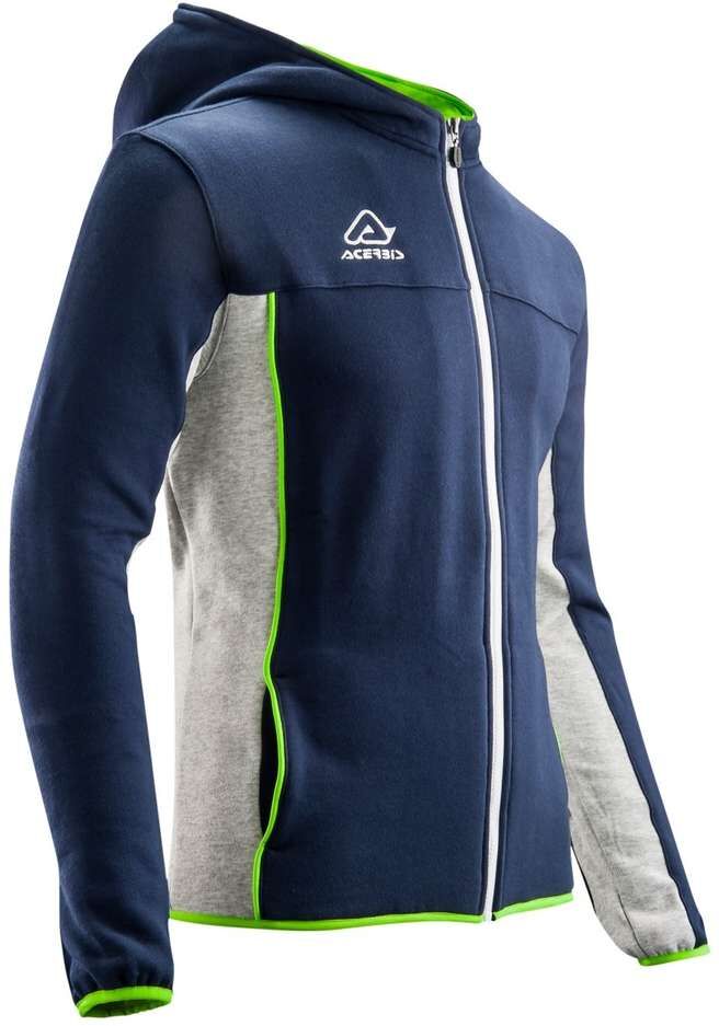 Felpa Con Cappuccio Acerbis BELATRIX Blu Verde taglia 2XL