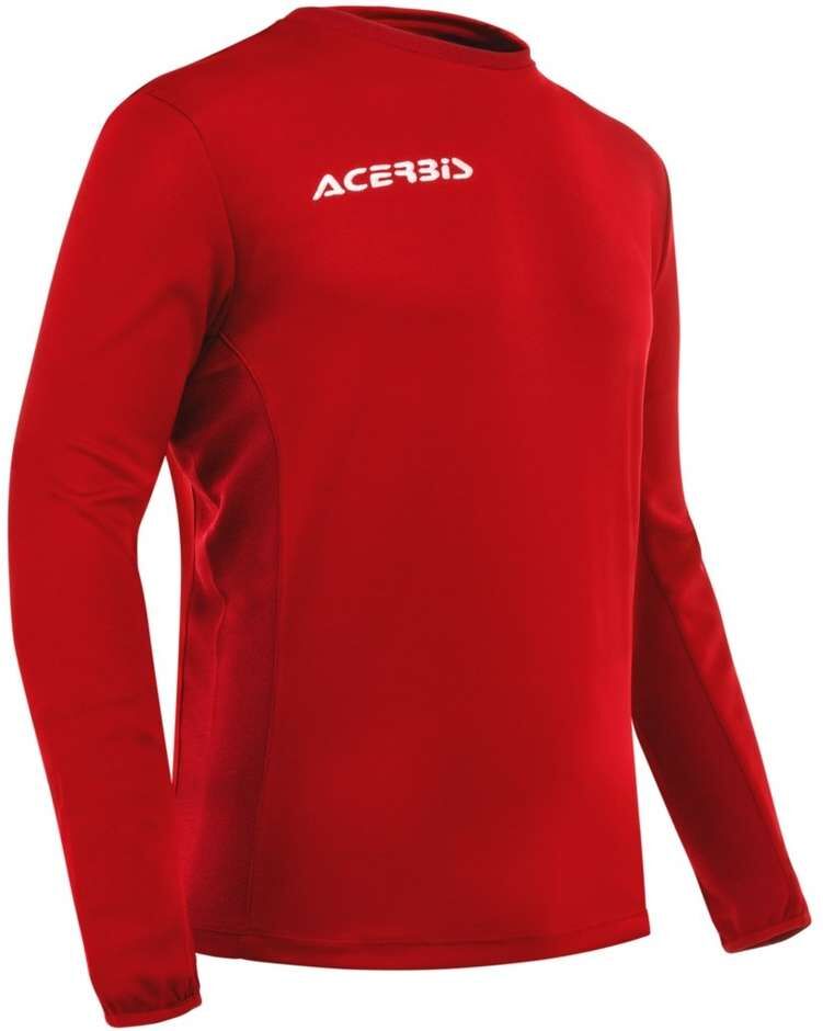 Felpa da Allenamento Girocollo Acerbis BELATRIX Rosso taglia 4XL