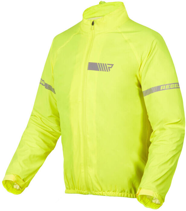 Giacca Moto Antipioggia Rebelhorn OCEAN Fluo Giallo taglia 4XL