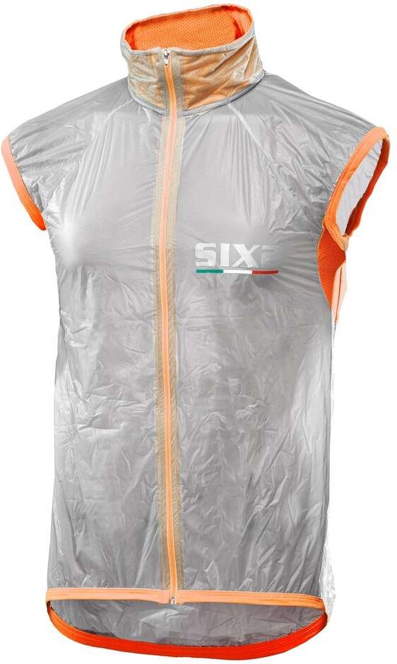 Gilet Antivento Antipioggia Sixs Compatto Ghost Arancio Fluo taglia XL