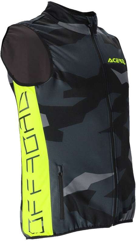 Gilet Moto Cross Enduro Acerbis SoftShell X-WIND Nero Giallo taglia 2X