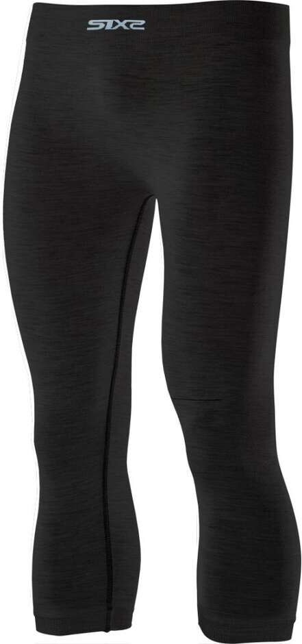 Leggings 3/4 Merinos Sixs PNX 3/4 MERINOS Wool Black taglia S/M