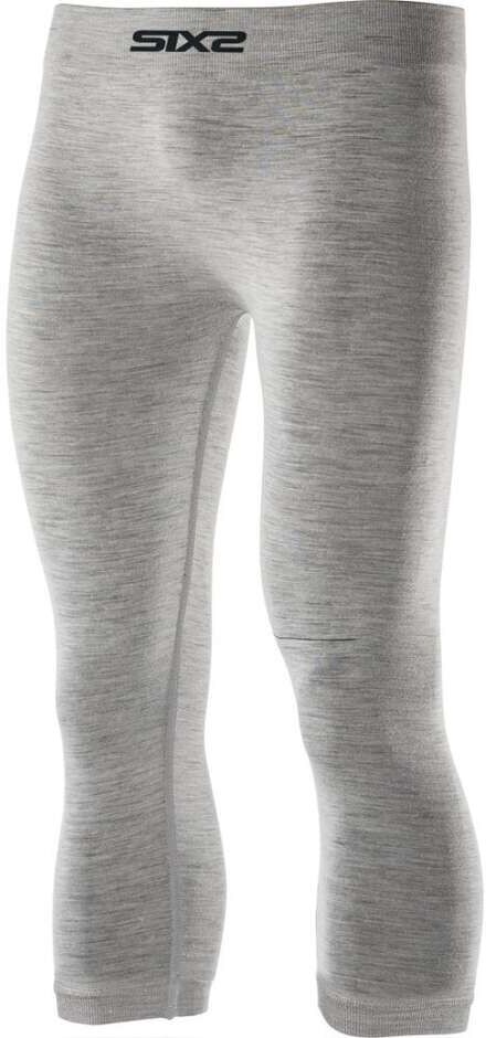 Leggings 3/4 Merinos Sixs PNX 3/4 MERINOS Wool Grey taglia 2XL/3XL