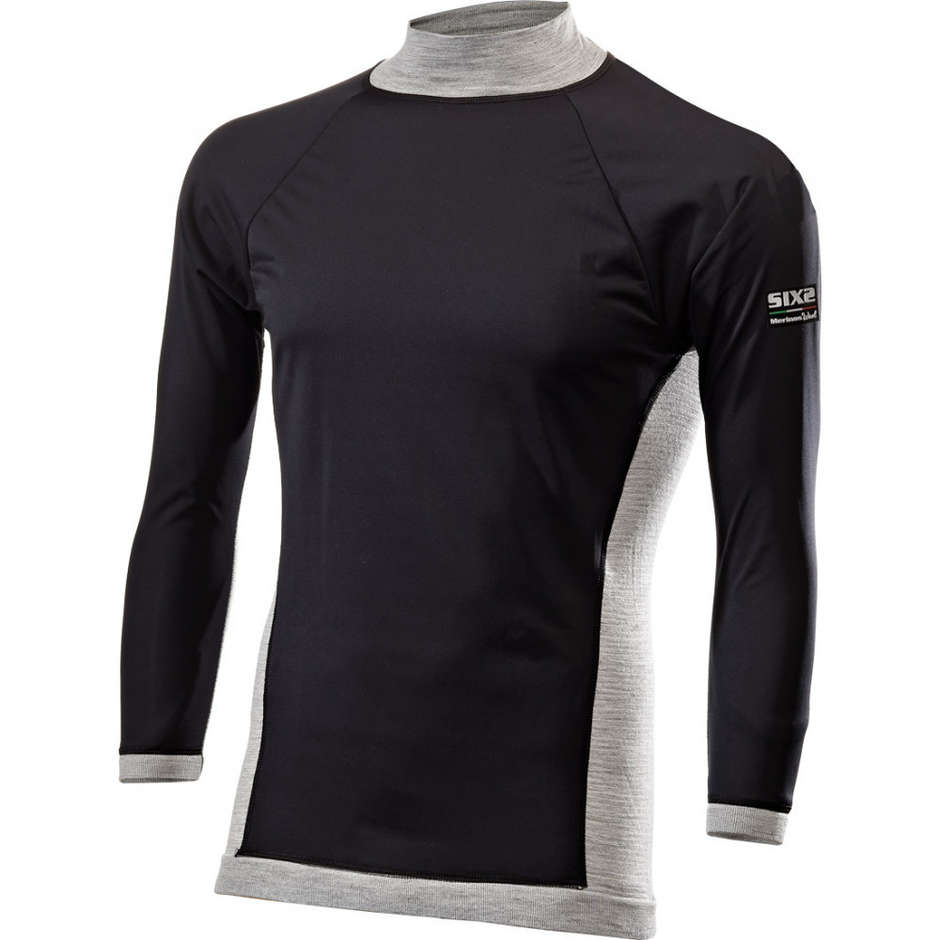 Lupetto Maniche Lunghe Windshell Sixs TS4 Carbon Merinos Woo taglia L/