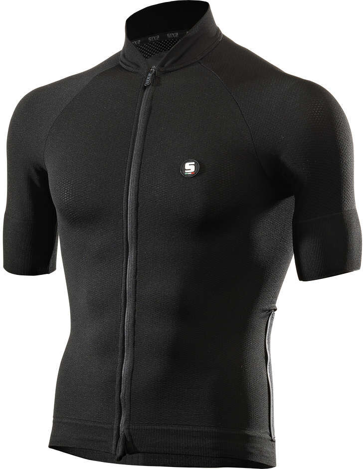 Maglia da Ciclismo Maniche Corte Sixs CHROMO JERSEY nero taglia XL