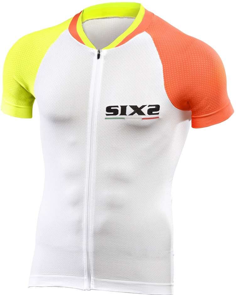 Maglia Da Ciclismo Sixs Ultraligth Estiva Arancio bianco gia taglia XS