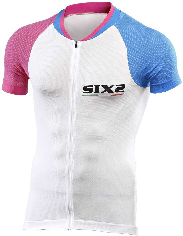 Maglia Da Ciclismo Sixs Ultraligth Estiva Blu Rosa Bianco taglia S